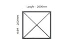 Pyramid Roof Lantern 2000x2000mm - Image 3