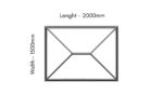 Contemporary Roof Lantern – 2000x1500mm - Image 3