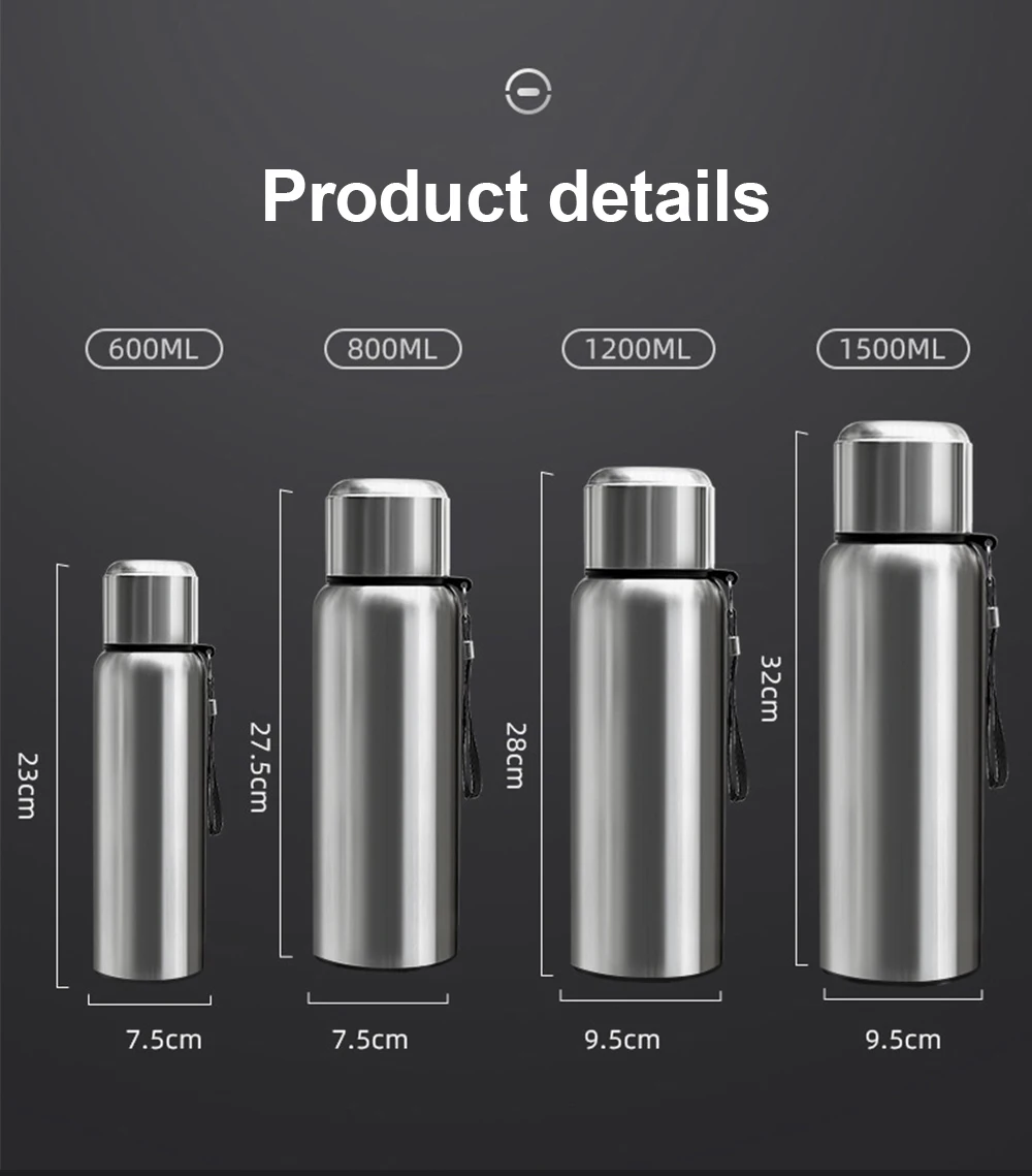 600-1500ml 316 Stainless Steel Thermos Bottle LED Temperature Display  Thermal Mug Vacuum Flask Water Bottle For Outdoor Camping 600-1500ml 316 Stainless Steel Thermos Bottle LED Temperature Display  Thermal Mug Vacuum Flask Water Bottle For Outdoor Camping