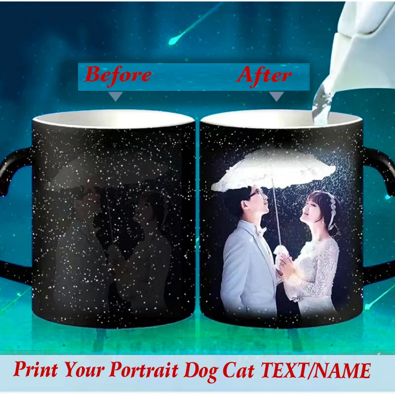 17415-yyaeja.jpg Personalised Magic Mugs Custom Colour Changing Cup Heat Activated Any Image Photo Or Text Printed On Mug Dad Mothers Day Gift - Image 3