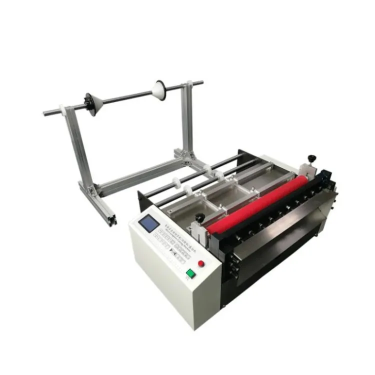 Automatic Electric Fabric Label A4 Paper Roll Slitter Cutter A4 A3 TPU Plastic