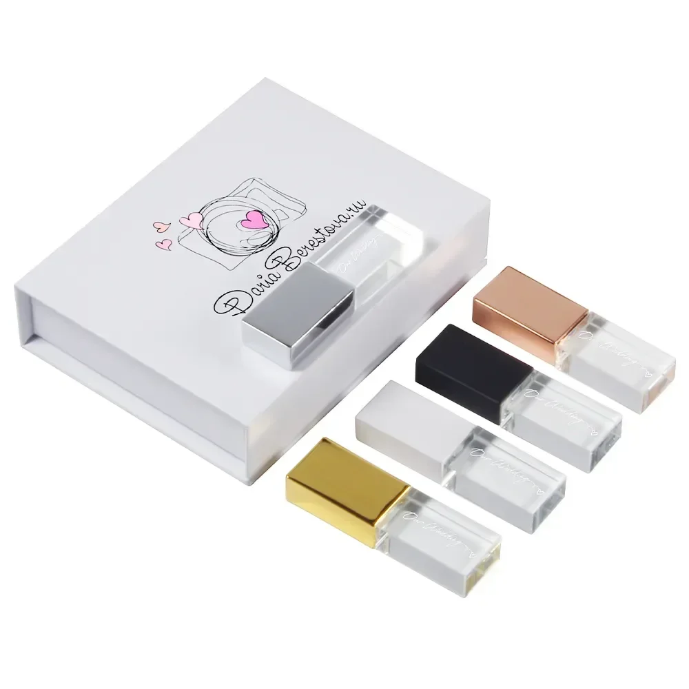 Jaster Transparent Glass USB 3.0 For Car Logo USB Pen Drive 4gb 16gb 32gb 64gb