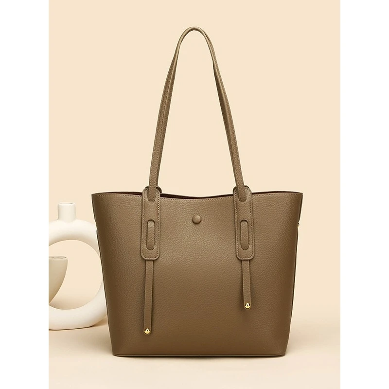 Genuine Leather Underarm Women's Bag 2025 New Autumn Winter Large Capaci