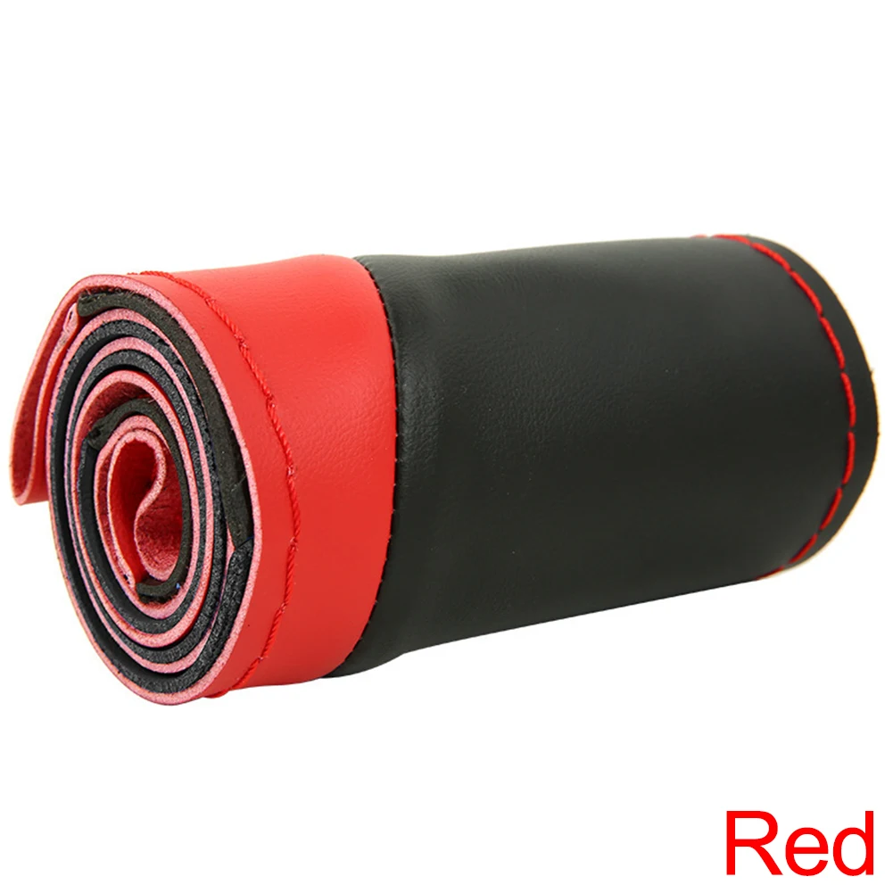 Car Interior Upgrade DIY Steering Wheel Cover Car Steering Wheel Cover Yellow Wear-resistant Sweat-absorbent Elastic Non-slip - available at Build It Smart UK