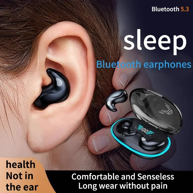 New Original X55 Wireless Sleep Earphone Noise Reduction Invisible Earphone