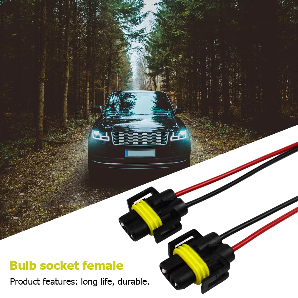 Bulb Socket Female Adapter 12-24v H8/h9/h11 Cable Plug Female Male Adapter Wire