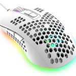 Ultralight Wired Gaming Mouse,4 Kinds Backlit,2400DPI Adjustable For PC Gamers,The Product Sold Is White,Other Images Are For Comparison Only.